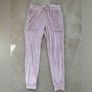 Stars Above Pink Cozy Track Pants with Elastic Waistband